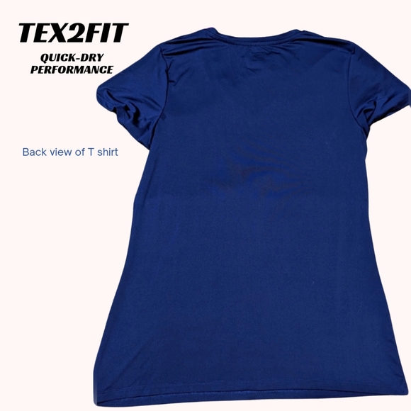 TEX2FIT size med ladies, navy colour T shirt, EUC - Picture 10 of 11